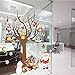 ElecMotive Merry Christmas Santa Claus Owls Christmas Tree Gifts Wall Decals, Living Room Bedroom Shop Window Removable Wall Stickers Murals Removable DIY Home Decorations Art Decor (Christmas)