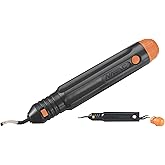 NAVAC NTD28 Copper Tubing Deburrer - Replaceable Blade, 2 Spares | Compact copper pipe deburring tool features a replaceable blade and includes two spare blades for continued HVAC field use.