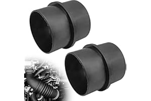 Pleoos Car Air Ducting Connector, Universal 2.95'' 75mm OD Air Duct Connector-Black HVAC Heater Pipe Adapter Fit for Automotive Ventilation Systems (2-Piece Set)