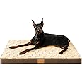 Patas Lague Orthopedic XXL Dog Bed for Extra Large Dogs 48''X30'', Waterproof Soft Warm Comfortable Egg Crate Foam Big Large Pet Beds Mat with Removable Washable Cover and Nonskid Bottom, Brown