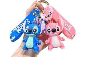 Rawan Fresh 2 Pack Cartoon Keychains For Girls Boys, Cute Pendant Keychains Accessories, Key ring Purse Backpack, Key Accessories Wristlet