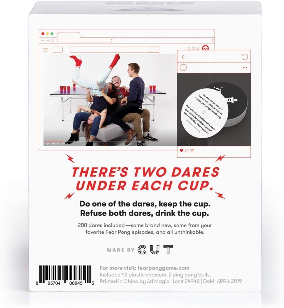 Fear Pong: Internet Famous Refreshed - Newly Updated Crazy Dares Perfect for Parties Game Nights, Gatherings - Image 4