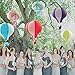 Party Supplies - Set of 5 Lot Hot Air Balloon Paper Lantern Decoration Pom Poms Pompoms Decoration Christmas Wedding Birthday Party Nursery Decoration Parties Favor Party Decor (12inch, Aqua Blue)