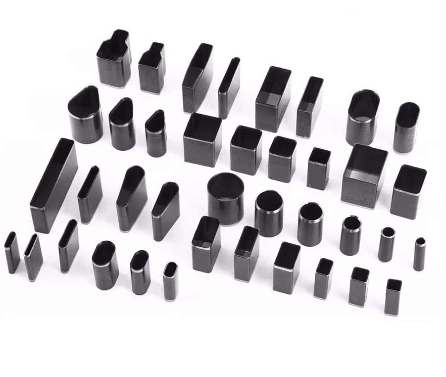 Leather Punch Cutter Set,niCWhite 39 Shape Leather Craft DIY Hole Hollow Steel Cutter Punch Tool Kit for Handmade,Polymer Clay Jewelry DIY Tool,with Plastic Storage Case