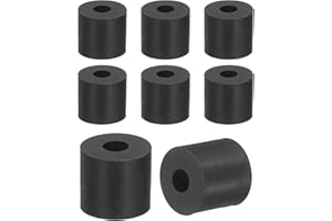 uxcell 18Pcs Thick Rubber Spacer, 5/8 Inch OD x 3/16 Inch ID x 9/16 Inch Thickness Round Rubber Bushings Anti Vibration Flat 