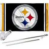 Pittsburgh Steelers Flag Pole and Bracket Kit