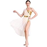 ODASDO Lyrical Dance Costumes for Women Cami Straps Metallic Mesh Tulle Flowy Leotard Dress for Recital Stage Performance