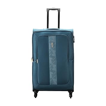 Aristocrat Polyester 47 cms Blue Softsided Check-in Luggage (STESIW79BLU)