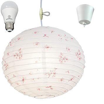 Amazon Akarilight 和風 天井照明 おしゃれ 照明器具ペンダント 和風