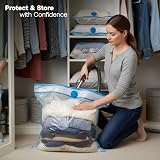 1ABOVE Pack of 6 Vacuum Storage Bags Large 60x80CM Mould Moisture Proof view 6