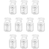 HARFINGTON 10pcs Plastic Cord Locks Single Hole Spring Toggle Stopper Fasteners Elastic Cord Adjuster Slider for Drawstrings Paracord Shoelaces Clothing Luggage Backpack Camping, Clear