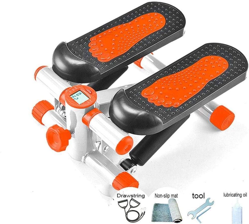 Fitness Stepper Home Quiet Lose Weight Pedal Equipment 2In1 Up-Down Pedal Trainer with Power Ropes and Multifunction Display Ideal Indoor Fitness Sports Equipment Uptodate