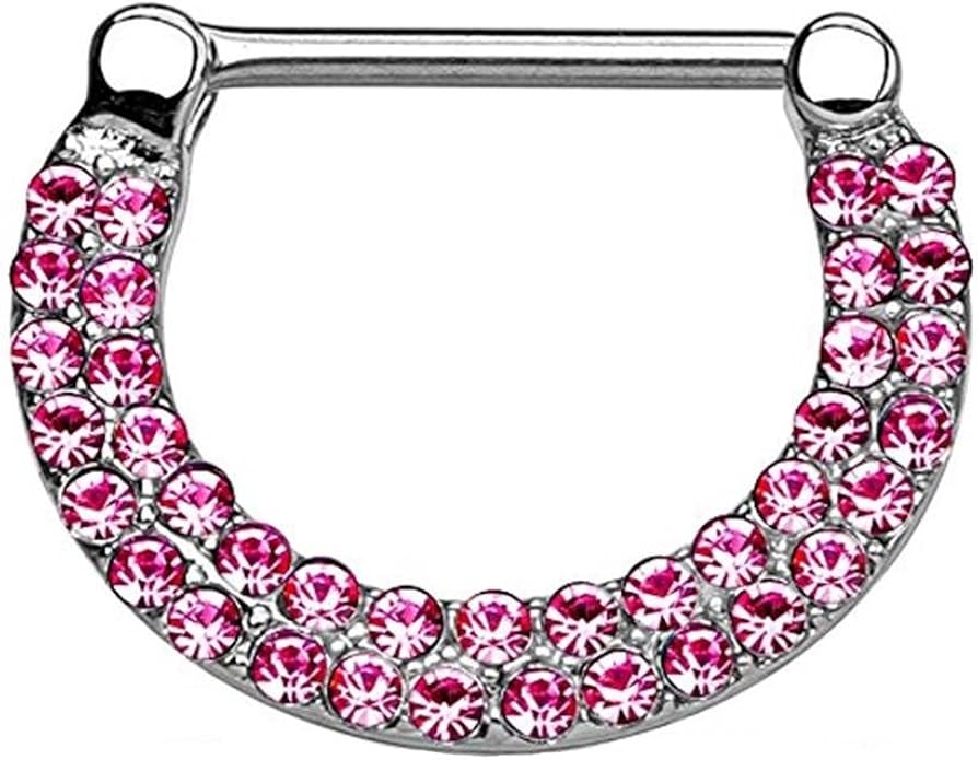 beyoutifulthings Bow Zirconia Rows Nipple Piercing Intimate Piercing