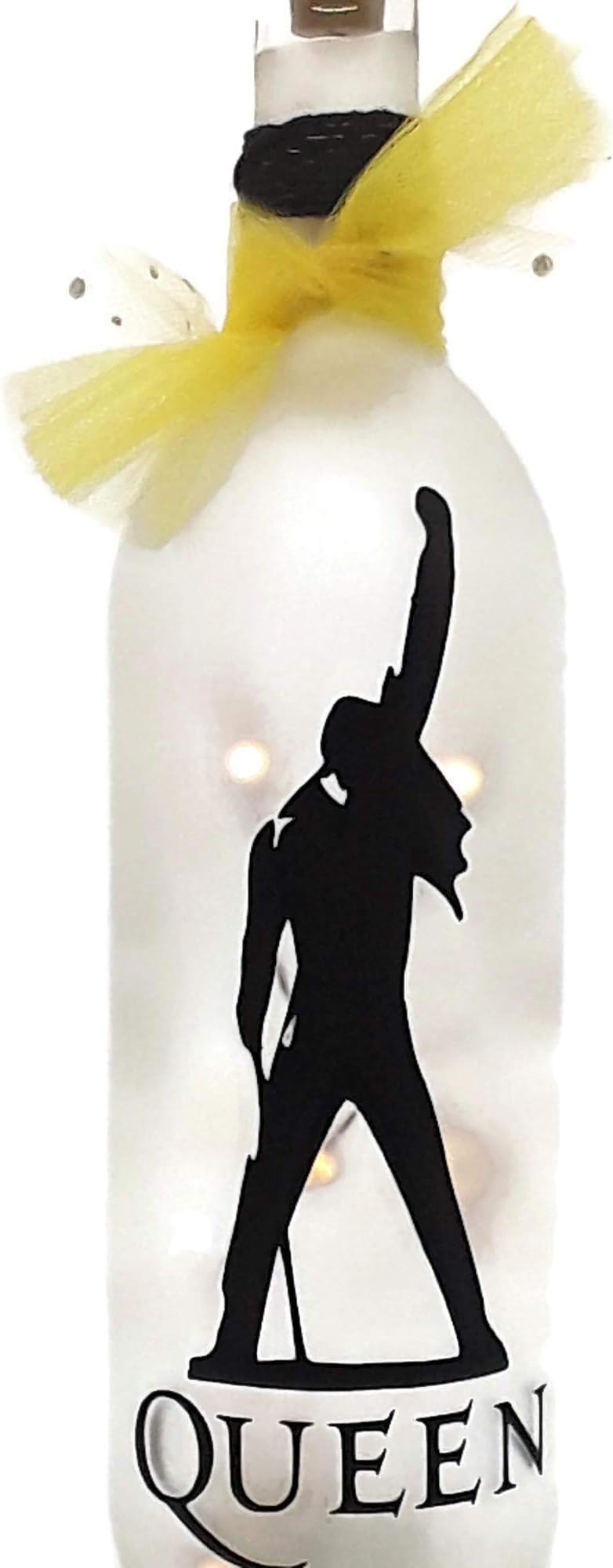 Queen Freddie Mercury Wine Bottle with Lights
