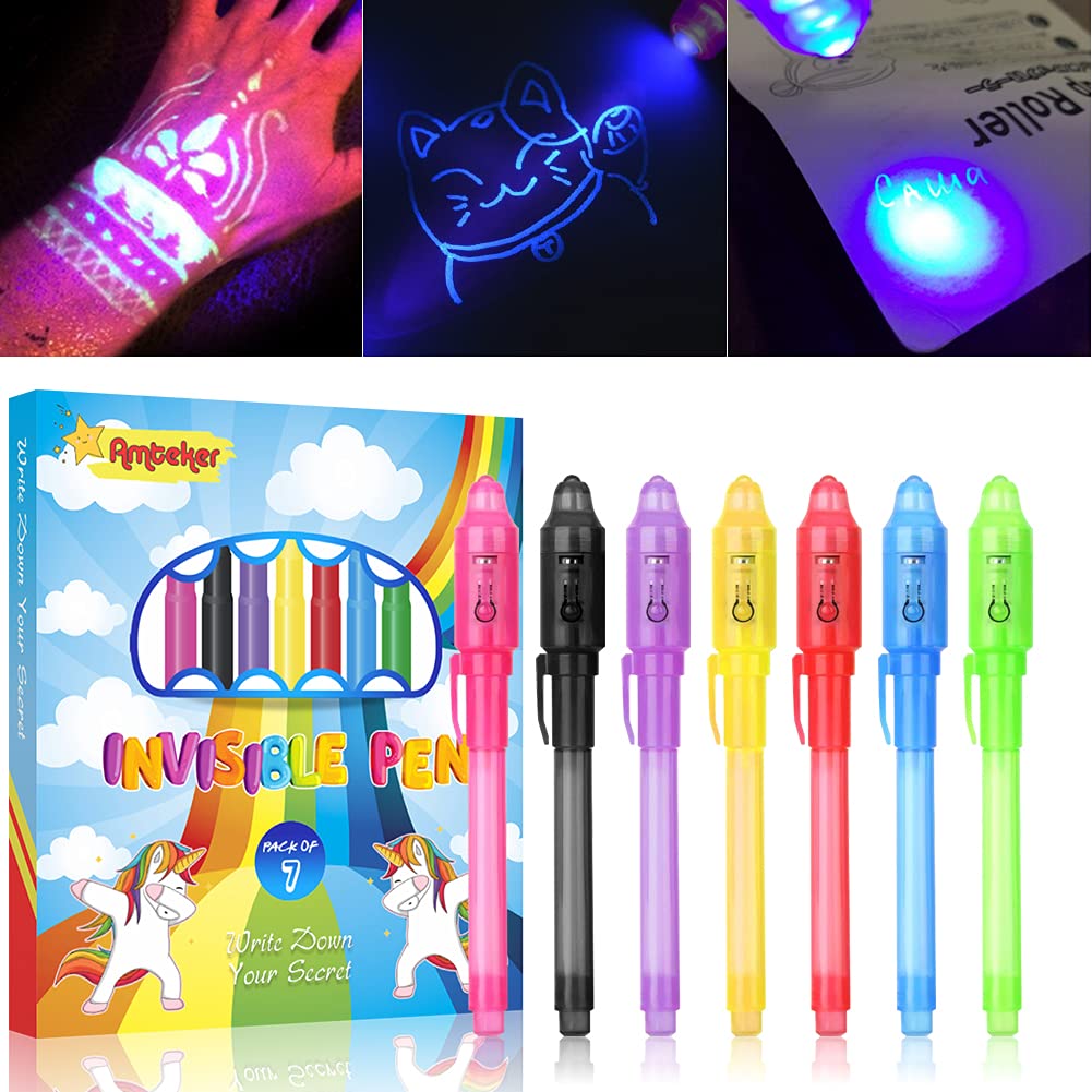 Amteker Mitgebsel Kindergeburtstag Zauberstifte, UV Stift Geschenke zur Einschulung Schultüte Füllung, Kleine Geschenke für Kinder, Give Aways Kindergeburtstag Gastgeschenke,Kindergeburtstag Mitgebsel