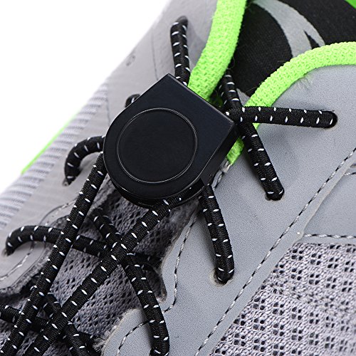image for AMZNEVO Elastic No Tie Shoelaces, Creative Slip Gear Lock Shoe laces S
