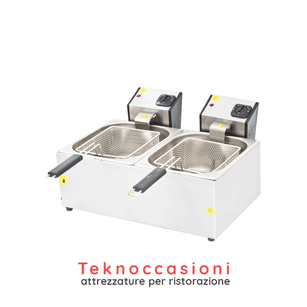 Freidora eléctrica de 2 senos – 8 litros en bañera – de mesa ...