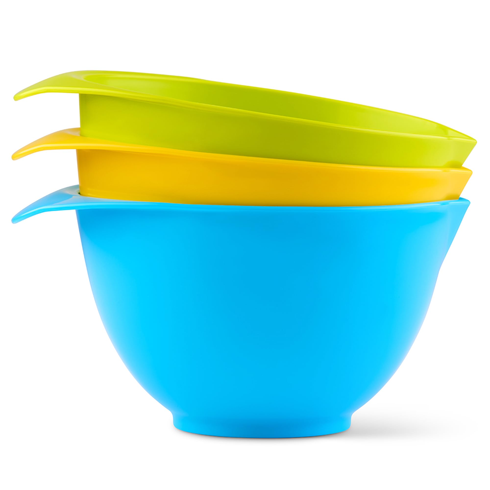 WePrep - Colourful Bowl Set - Meal Prep, Mixing, Serving, Baking, Salads, Sauces & Snacks - 3 x 1.75 - 2l