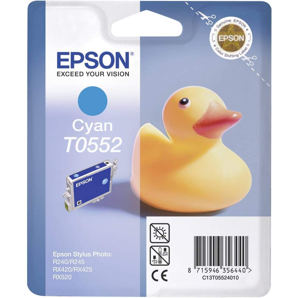 Epson Original Ink Cartridge T0552 Cyan Blue