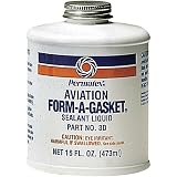 Amazon.com: Permatex 80017 Aviation Form-A-Gasket No. 3 Sealant, 16 oz ...