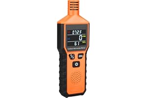KOABBIT Portable Carbon Monoxide Detector Battery Powerd, Handheld Carbon Monoxide Meter, 3-in-1 Digital Display Temperature (°F),Humidity & CO Level (0-1000PPM),CO Monitor for Travel,Camping,Car,Hotel Room