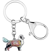 Enamel Alloy Golden Retriever Gifts Dog Keychain Accessories for Women Girls Backpack Wallet Purse Charms