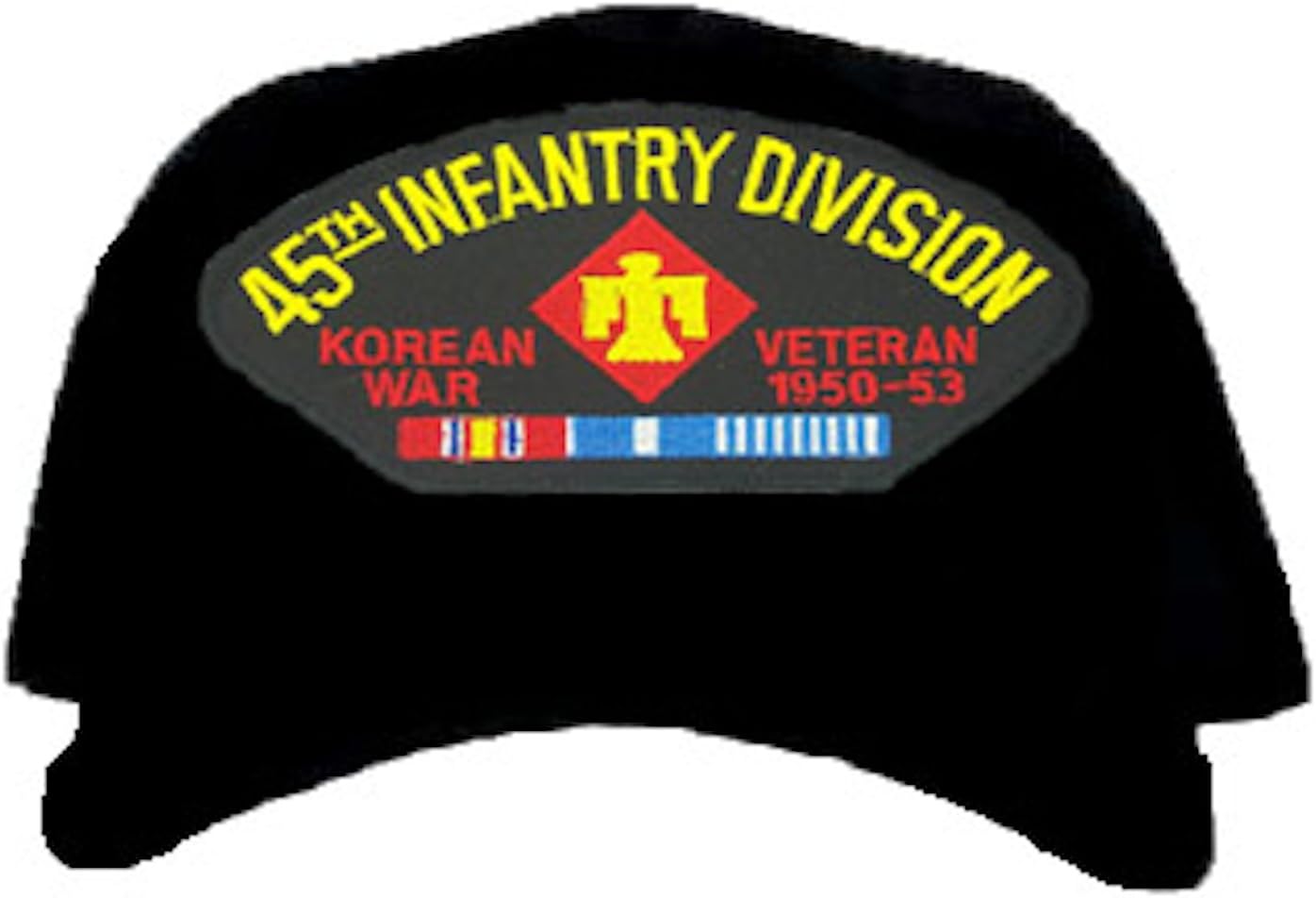 U.S. Army 45th Infantry Division Korean War Veteran Cap w/ Ribbons