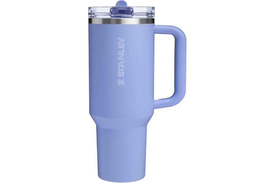 STANLEY Quencher ProTour Flipstraw Tumbler, 40 oz, Hydrangea | Built-In Straw & Handle | Cupholder Compatible for Travel | Le Book