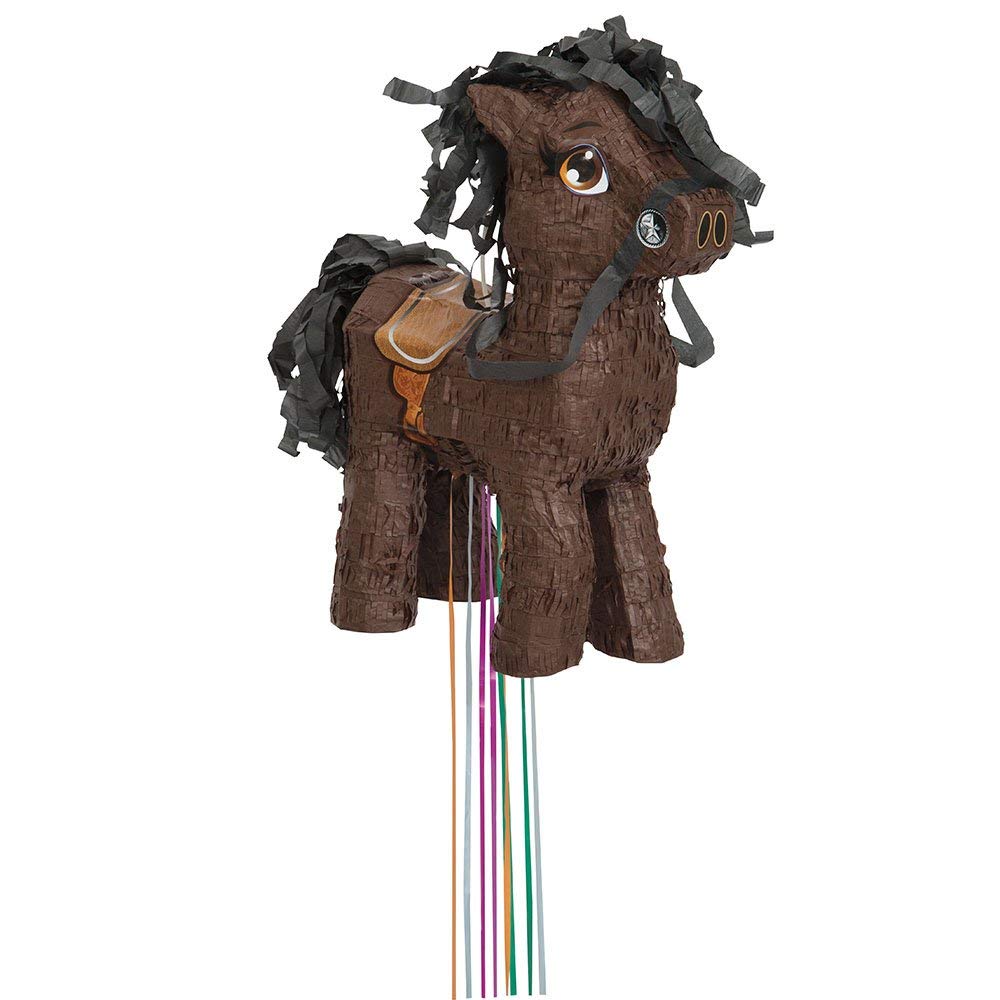 Brown Horse 3D Pinata (36cm x 40cm) 1 Piece - Perfect for Parties, Decorations and Celebrations