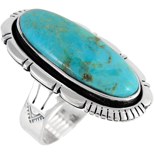 SILVER925 6 TURQUOISE RING/シルバー/リング Amazon.com: Sterling Silver Ring with Genuine Gemstones