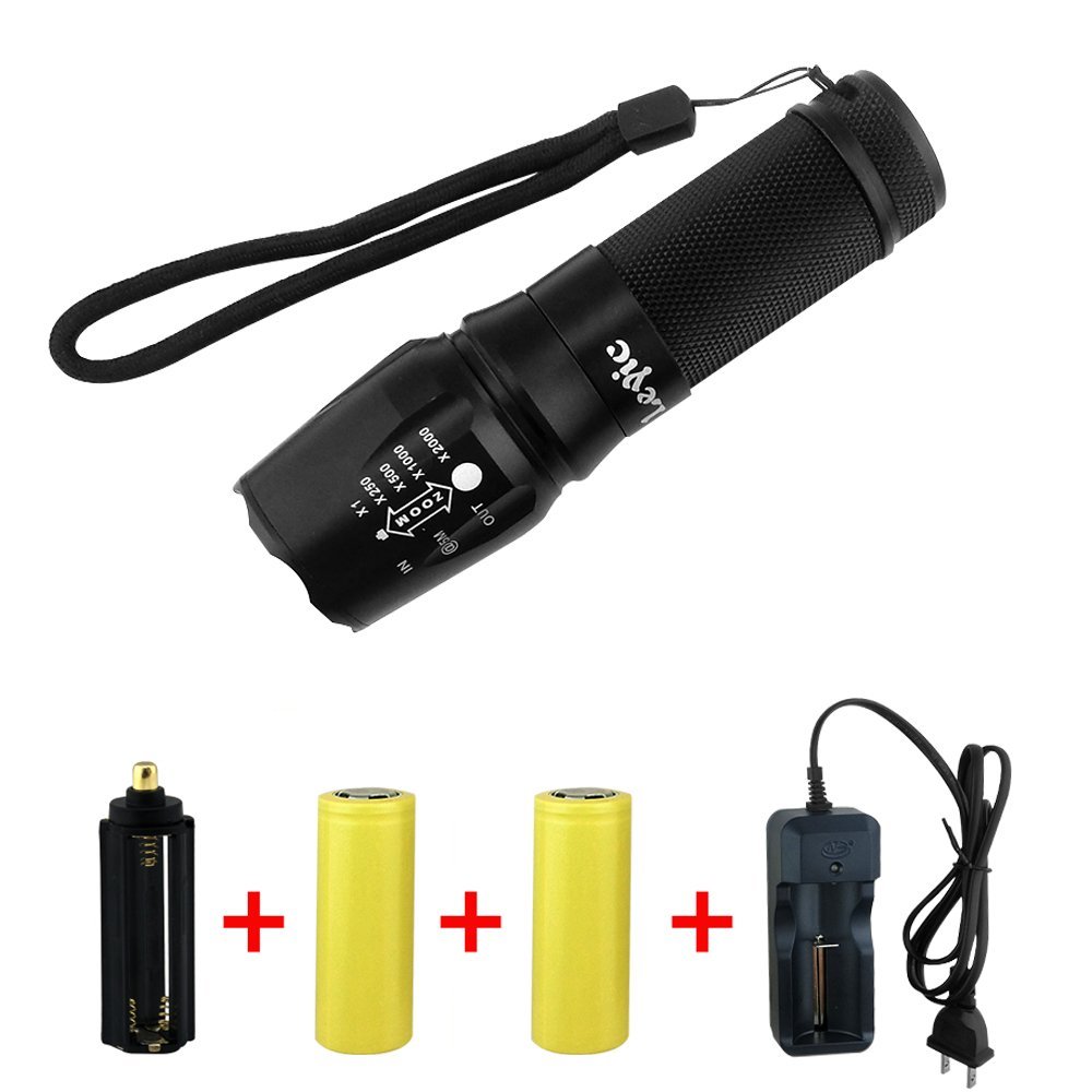 Super Bright Cree Xml T6 Led Portable Zoom Tactical Flashlight Focus Adjustab.. 21 61D8nRXcLCL