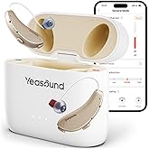 Yeasound RIC700 Hearing Aids, AI Powered Noise Reduction and Clearer Speech, Hearing Aids with Bluetooth Streaming for iOS, Up to 8000Hz Clear Audio, Easy App Control, Discreet &amp; Comfort, IPX8