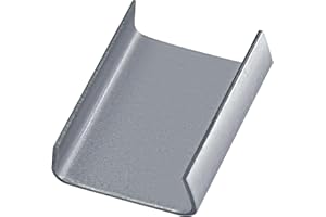 JIADIstrap Open (Snap-on) Seals for 3/4" Width Steel Strapping Galvanized Rust Prevention Metal Clips for Heavy Pallet Banding Packaging(100)