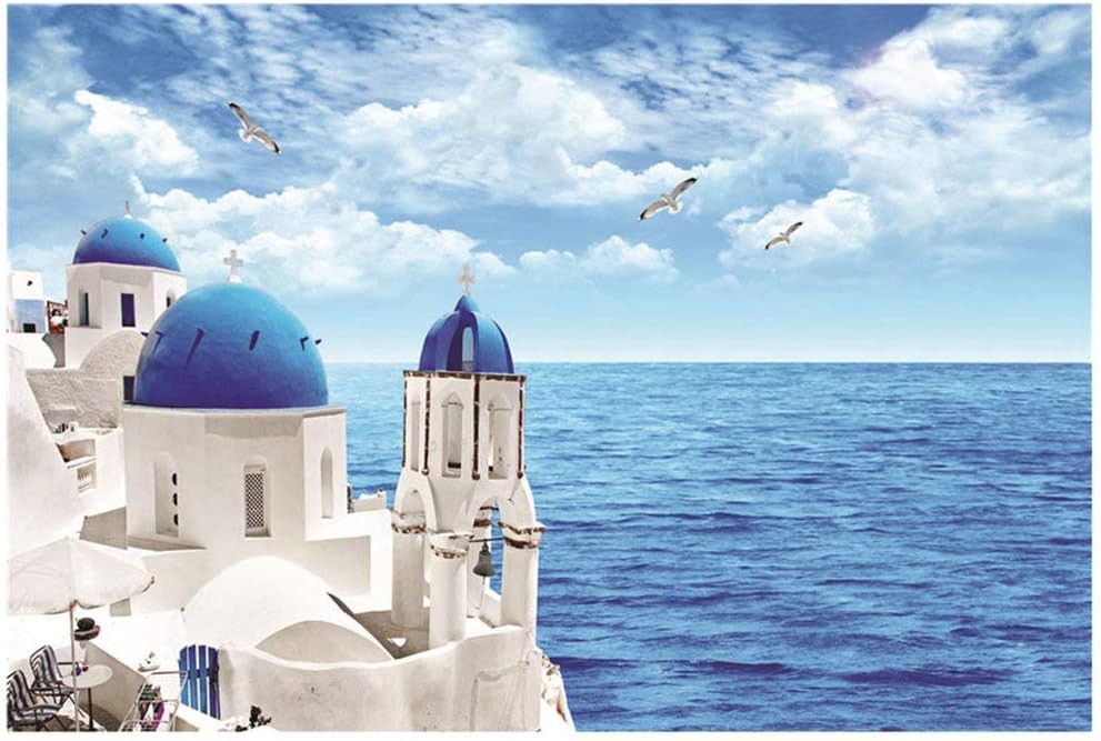TataYang Jigsaw Puzzle, 1000 Pieces Aegean Sea Jigsaw Puzzles, Cardboard Puzzles, Educational Games, Brain Challenge Puzzle, Themes Puzzle Sets for Family, Adults Kids Childrens