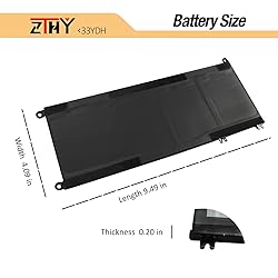 ZTHY 56Wh 33YDH Battery Replacement for Dell