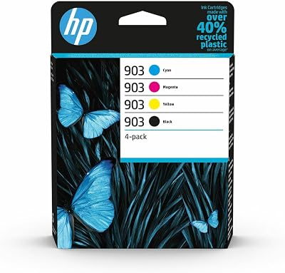 HP 6ZC73AE Original Ink Cartridges Multipack Black Cyan Magenta Yellow 4 Count