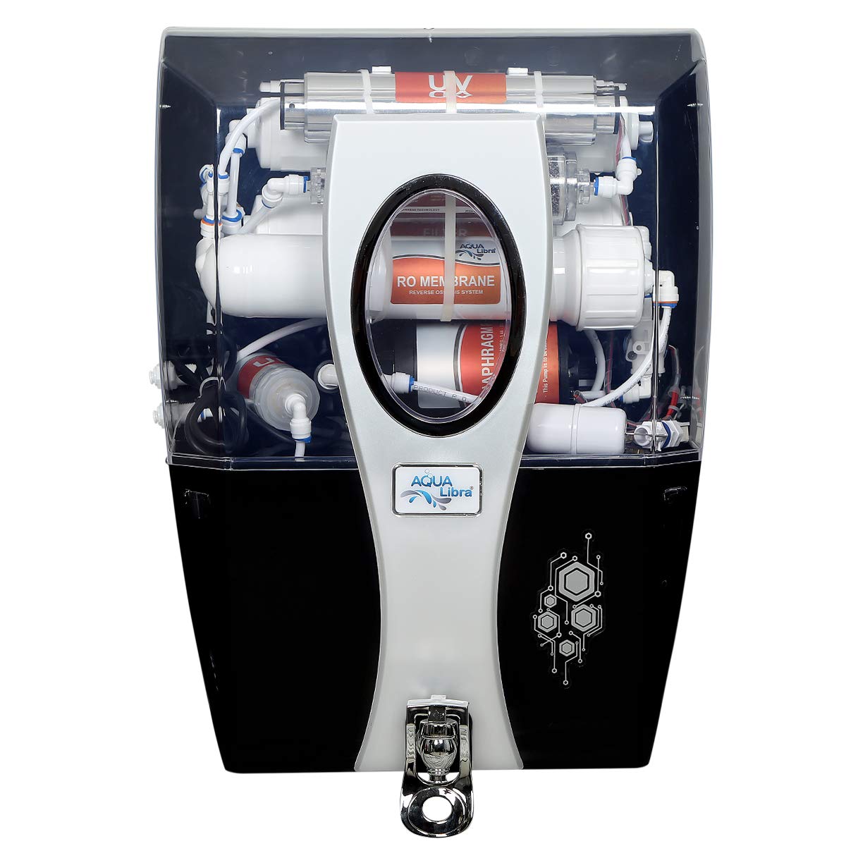 AQUA LIBRA with DEVICE RO+UV+Uf+Tds Control Water Purifier