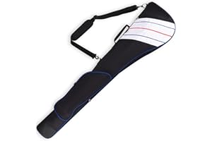 Big Teeth Golf Sunday Bag, Small Golf Bag Lightweight, Par 3 Golf Bag for A Few Clubs Driving Range, Practice with Carry Shoulder Strap Foldable Multi-Colour