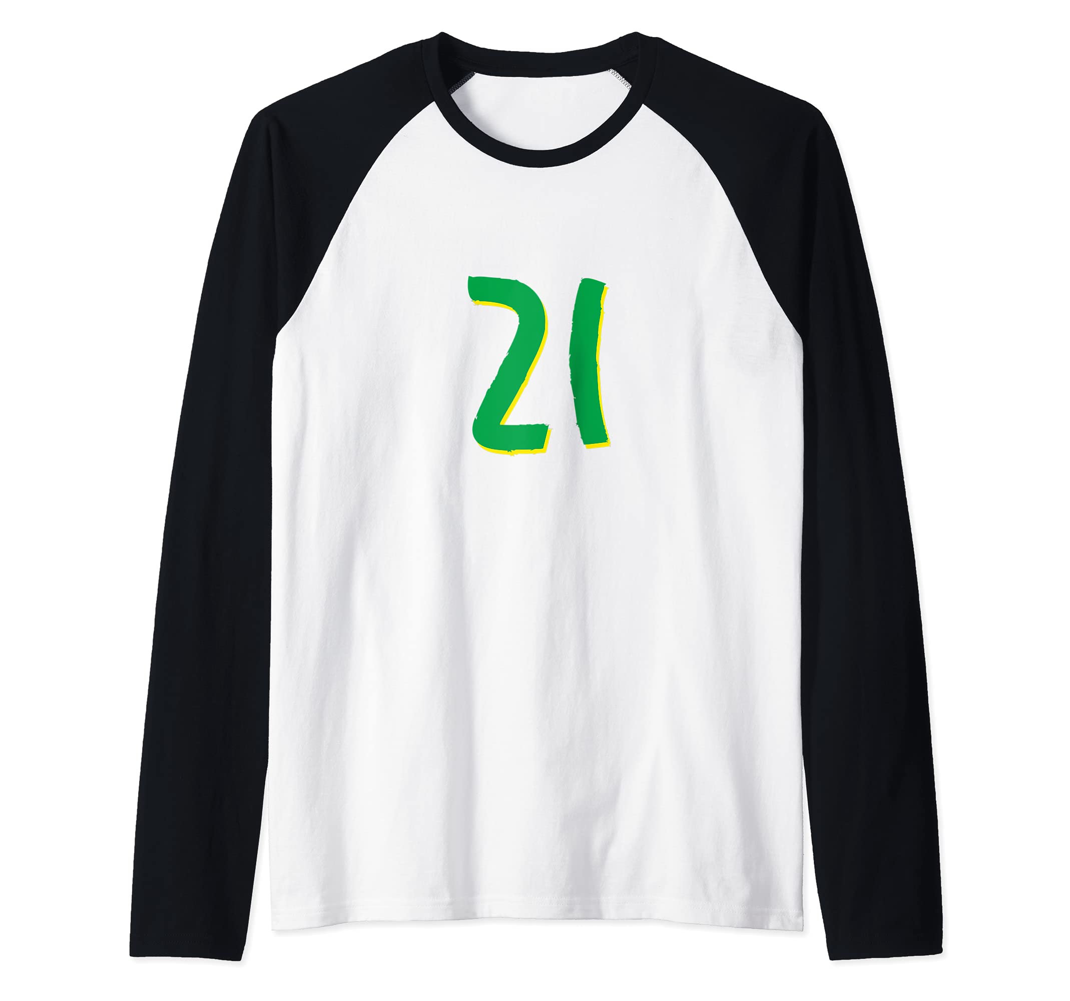 Flag Brasil Raglan Baseball Tee