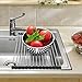 Roll up Dish Drying Rack Foldable Stainless Steel Multi-purpose Durable Kitchen Sink Drainer
