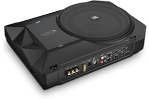 JBL BassPro SL 8-inch 125W RMS Powered Under-Seat Compact Subwoofer Enclosure System (250 watts RMS: 125 watts), Black