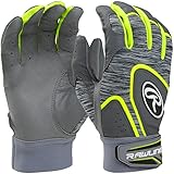 Rawlings 5150 Baseball Batting Gloves, Adult Large, Black