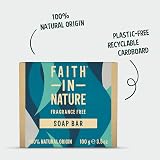 Faith In Nature Natural Fragrance Free Hand Soap Bar 100g Sensitive Vegan view 5