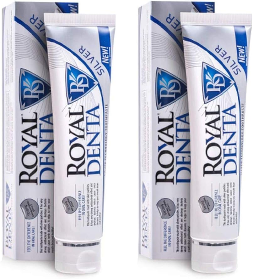 Royal Denta Naturally Teeth Whitening Toothpaste for Adults 130g 2 Pack