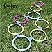 Boley Hopscotch Ring Set - 40 Pieces with 20 Colorful Hoops and 20 Connectors - Perfect for Outdoor Play, Backyard Games, Kids Activities, and Summer Fun - Safe, Durable, and Fun for Boys and Girls