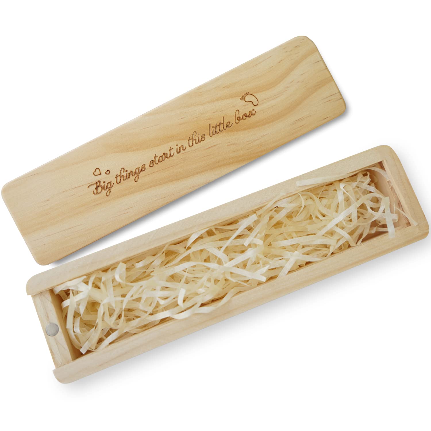 Pregnancy Test Keepsake Box, Pregnancy Announcement for Dad, Baby Announcements Ideas Wooden Baby Keepsake Box