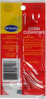 Scholl Corn Cushions Foam Pads for Corns Calluses Bunions Sore Spots 9 Pack view 2
