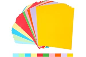 Lot de 100 feuilles de papier couleur pastel A4 100 g/m² pour travaux manuels, papier d'impression coloré (297 mm x 210 mm)
