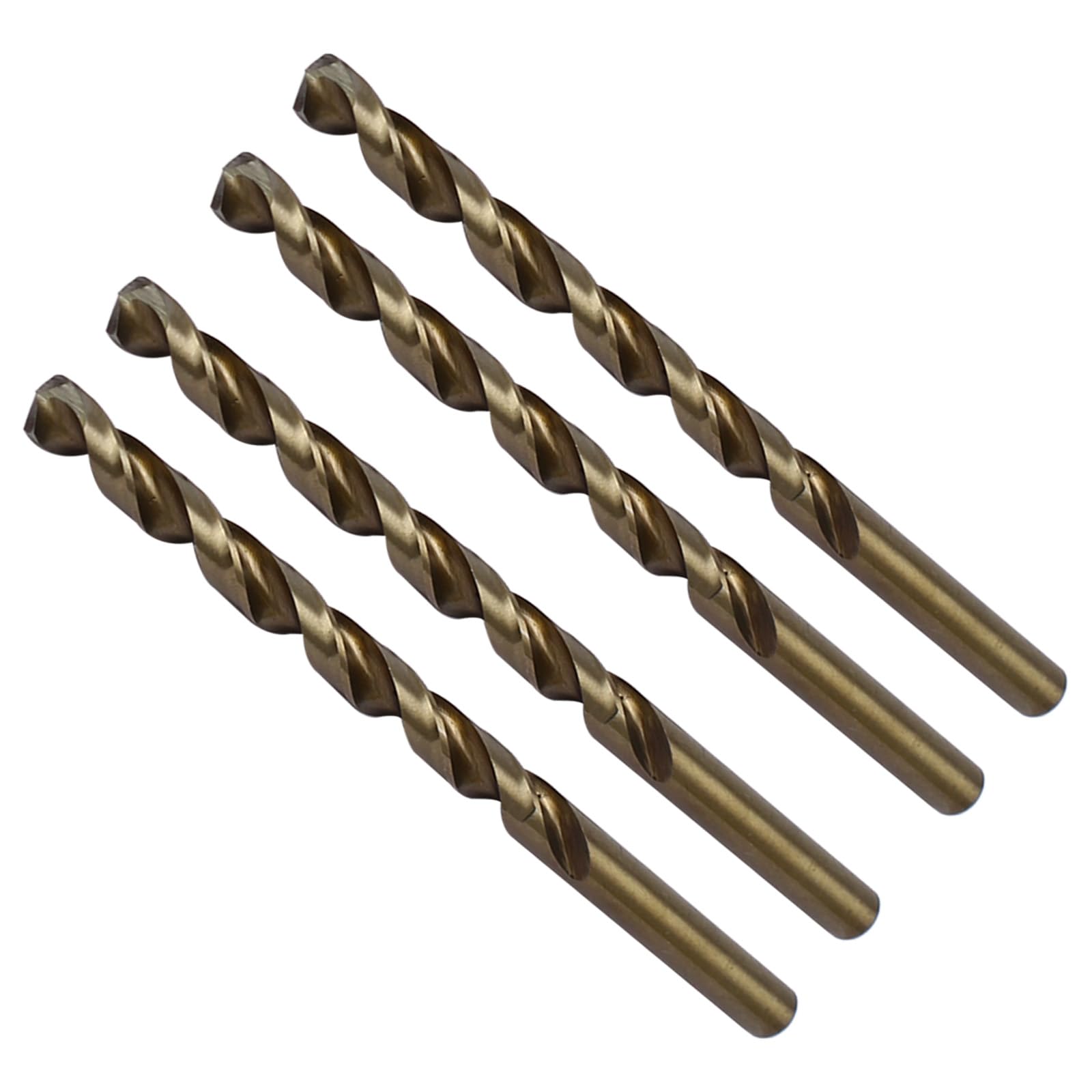 CoCud High Speed Steel Cobalt Twist Drill Bits, 5.7mm Diameter 92mm Length, Straight Twist Jobber Drill Bit - (Applications: for Metal Woodwork Plastic Aluminum), 4Pieces