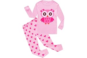 Dolphin&Fish Girls Cotton Pajamas Toddler 2 Pieces Pjs Kids Sleepwear Clothes Long sleeve Sets